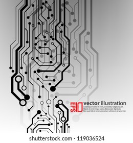 eps10 abstract vector design - futuristic circuit board concept on isolated background