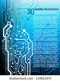 eps10 abstract vector design - futuristic circuit board concept