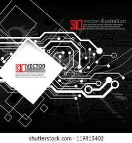 eps10 abstract vector design - futuristic circuit board concept