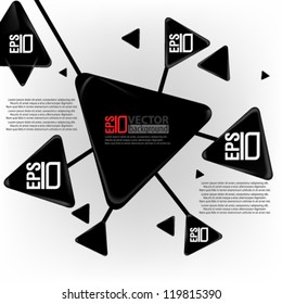 eps10 abstract vector design - geometric triangle concept design