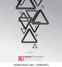 eps10 abstract vector design - geometric triangle concept design