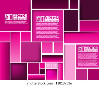 eps10 abstract vector design - monochromatic square illustration