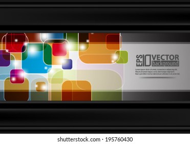 eps10 abstract vector design - multicolored squares on isolated backgound