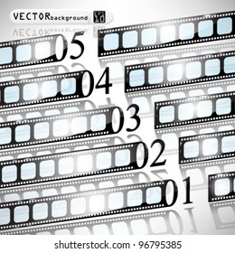eps10 abstract vector numbered film strip concept design