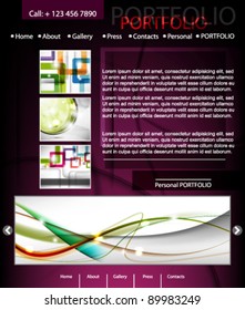 eps10 abstract vector web page design