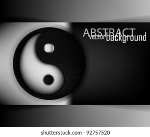 eps10 abstract yin yang concept design