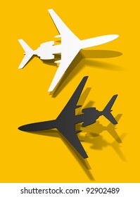 eps10, airplane sticker, realistic design elements