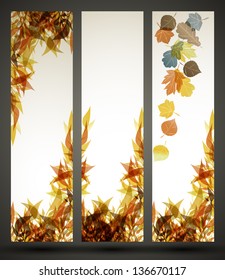 eps10, autumn banner
