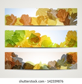 eps10, autumn banner
