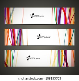 eps10, banner with abstract pattern