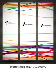 eps10, banner with abstract pattern