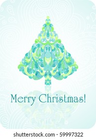 eps10 beautiful Christmas tree