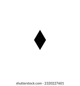 eps10 black vector rhombus line icon in simple flat trendy style isolated on white background