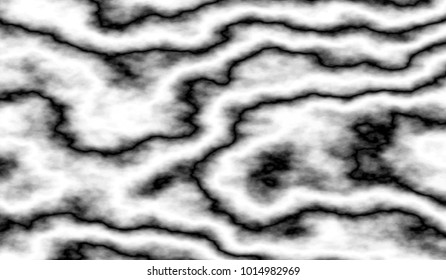 Eps10. Black and white liquid texture, watercolor hand drawn marbling illustration, abstract vector background