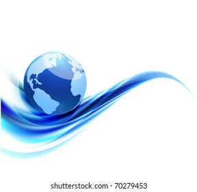 Eps10 blue background design