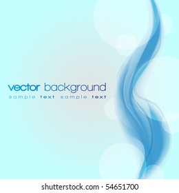 EPS10 Fondo vectorial de humo azul con texto