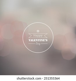 EPS10 blurred background with bokeh lights for valentine's day, website wallpaper, banner, cover design 