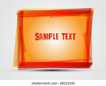 EPS10 Colorful Abstract Frame Vector Design