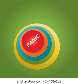 EPS10 Colorful Abstract panic button - Vector Design
