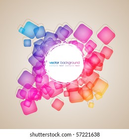 Diseño del vector abstracto colorido EPS10