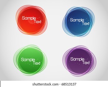 EPS10 Colorful Bubbles for Speech Vector Design