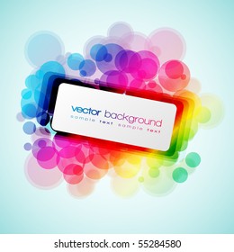 EPS10 Colorful Circles Abstract Vector Background