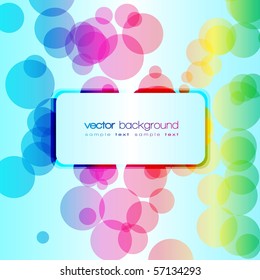 Fondo del vector abstracto EPS10 Círculos coloridos