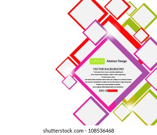 Eps10 Colorful Cube Design Concept Design