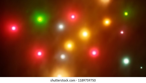 eps10. Colorful defocused bokeh lights background. Festive background with natural bokeh. Abstract blur background.