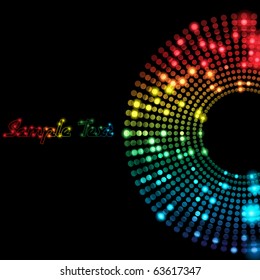 EPS10 Colorful Dots Abstract Vector Background