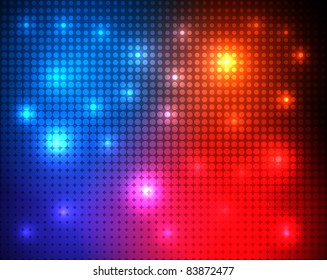 Fondo del vector abstracto de puntos coloridos EPS10