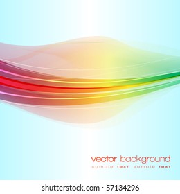 EPS10 Colorful Lines Abstract Vector Background