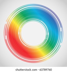EPS10 Colorful Lines Abstract Vector Background