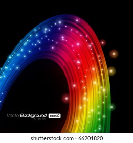 EPS10 Colorful Lines Abstract Vector Background
