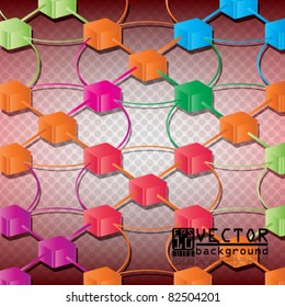 Eps10 Colorful Network Abstract