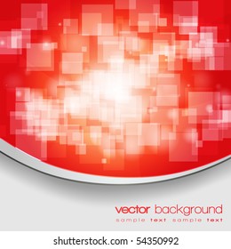 EPS10 bunter roter Vektorhintergrund mit Text