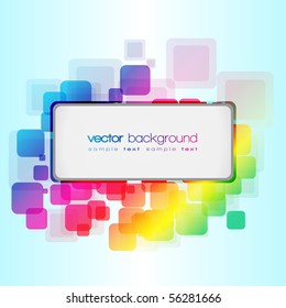 Fondo del vector abstracto EPS10 cuadrados redondeados de color