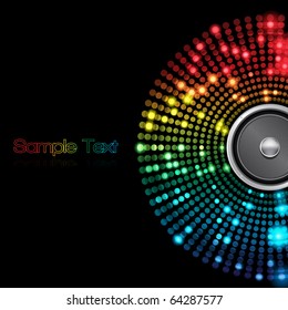 EPS10 Colorful Speaker Abstract Vector Background