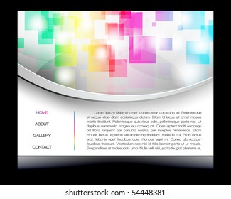 EPS10 colorful squares vector design