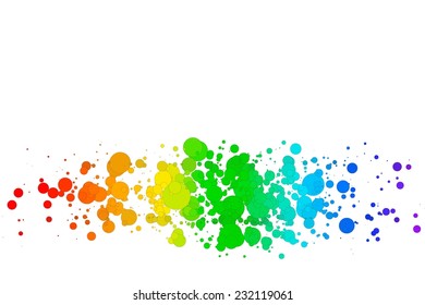 EPS10 Colorful Vector Background, colored circles on a white background