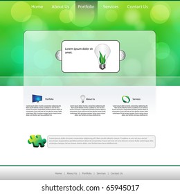 EPS10 Colorful Web Page Layout Vector
