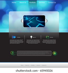 EPS10 Colorful Web Page Layout Vector