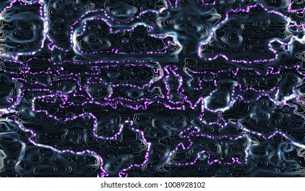 eps10. The concept of high technology technology, the energy stripes on a blue background. for futuristic design, shiny dark blue texture, abstract vector illustration.