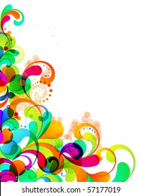 EPS10. Corner design. Multiply effect used