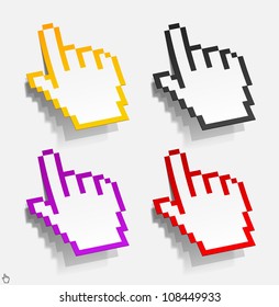 eps10, cursor in the form of stickers