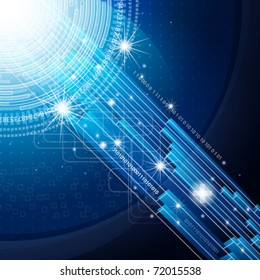 Eps10. Design background with the digital elements of communications and free space for your message.