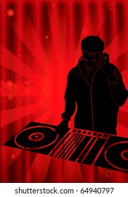 Eps10 dj mix - red and black