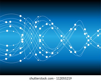 eps10, dna molecule, abstract background