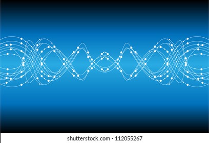 eps10, dna molecule, abstract background