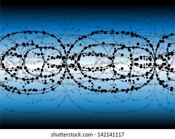 eps10, dna molecule, abstract background